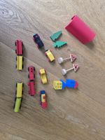 Holzspielzeug-Set: Autos, Schilder, Bäume - Top Zustand!