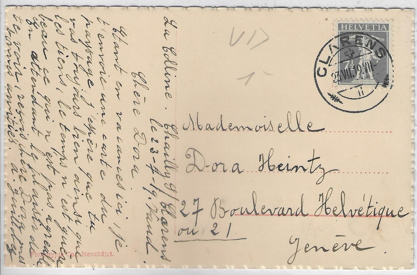 Cartoline postali: Coucher de Soleil La leman ile de Sandagnon – Usato da Ettingen venduto da Kartenplanet 1