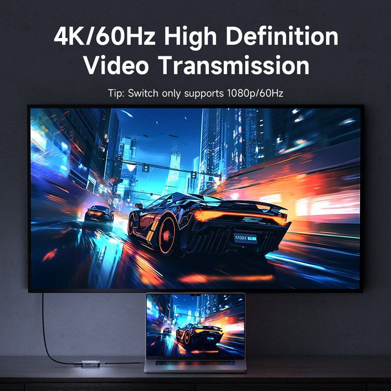 Docking station: Hub Typ-C Multiport Adapter Dockingstation 4K HDMI – Nuovo e nell'imballaggio originale da Unterägeri venduto da RmOnline 5