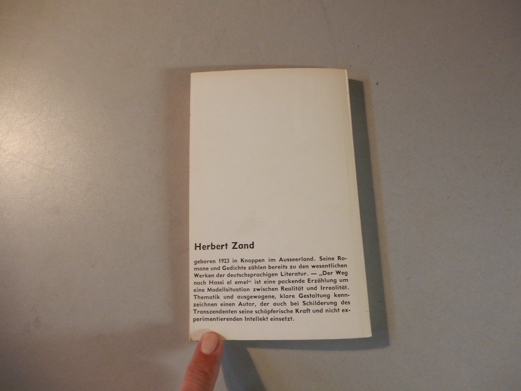 Bücher: Herbert Zand - Der Weg nach Hassi el emel – Gebraucht aus Erstfeld von Mario_boe0 9