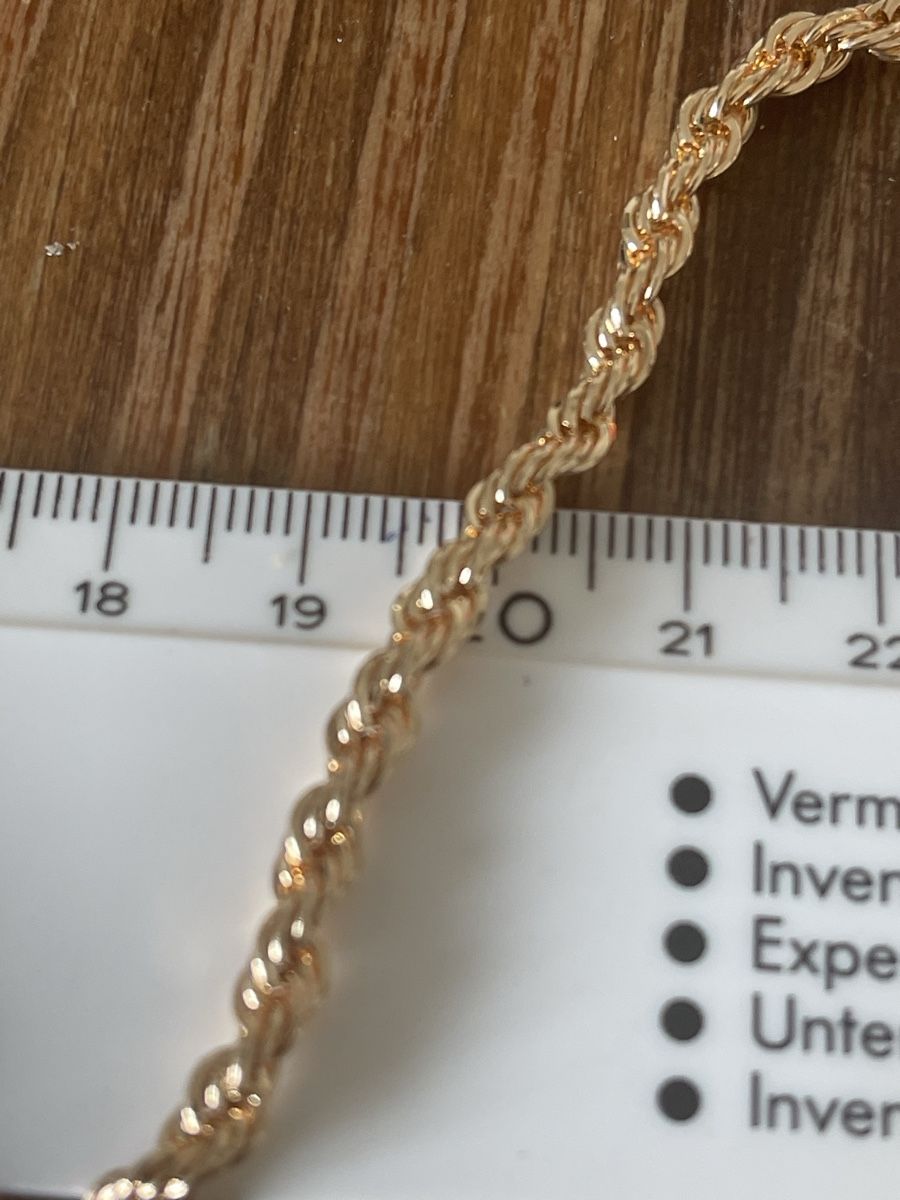 Catenine: Collier/ bracelet  couleurs dorée jaune solide  liquidation – Nuovo (secondo la descrizione) da Kloten venduto da Vermicelles 2