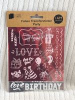 Folie Transfersticker Party