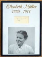 Elisabeth Müller (1885-1977) Schriftstellerin - Autogramm