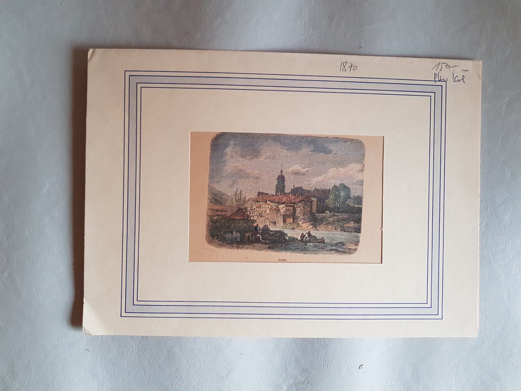 Incisioni: Stich Lithographie Olten aus einem Buch – Usato da Walterswil BE venduto da Lonitti 1