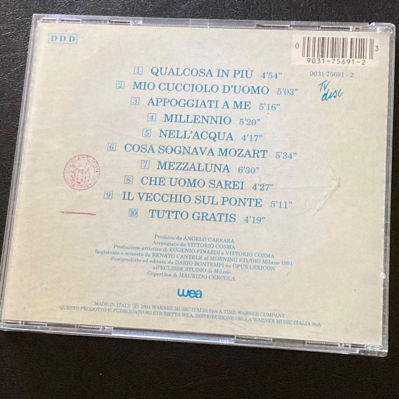 CDs: Eugenio Finardi - Millennio – Gebraucht aus Bern von Ntsamina 1