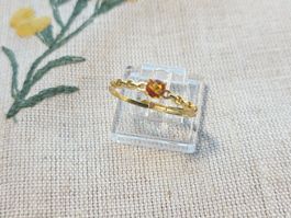 NEW - S925 Citrine Ring (Adjustable)