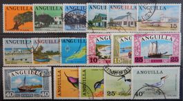 Anguilla British Lot mit alten Werten I