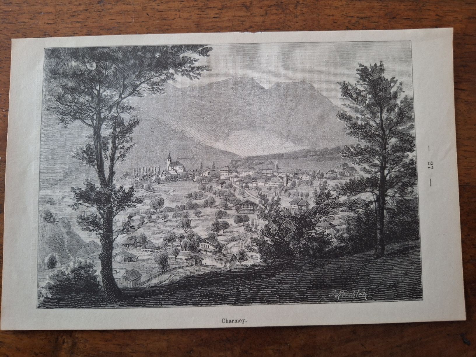 Gravures: CHARMEY – D'occasion à Bevaix par bohrap