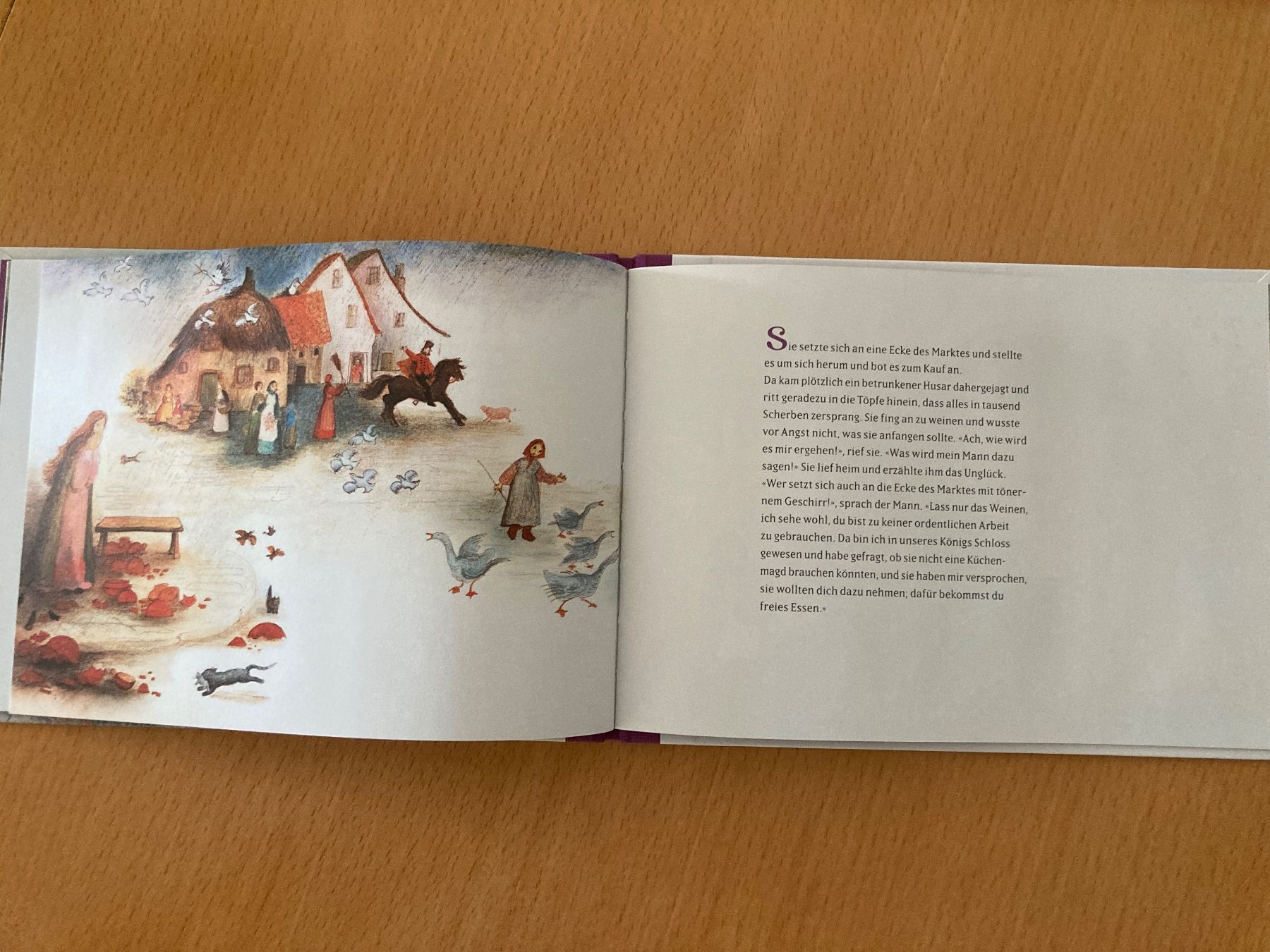 Libri: Kinderbuch "König Drosselbart" Brüder Grimm, illustriert – Nuovo e nell'imballaggio originale da Gelterkinden venduto da froggy80 1
