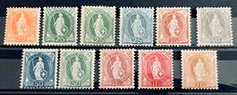 Stehende Helvetia * 66E 67D 67Ag 68D 69D 70D 74E 71D 99A 72E