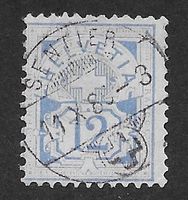 1886: Type chiffre papier blanc 12 ct.no 56 Sentier