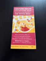 Edinburgh Stadtplan Zentrum, Vintage, Rarität, Top!
