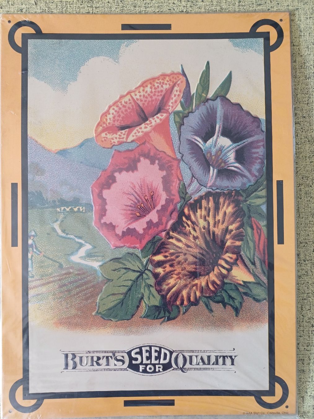 Insegne: 4 Blechschilder mit Blumenmotive – Nuovo (secondo la descrizione) da Ebersecken venduto da Napf08 2