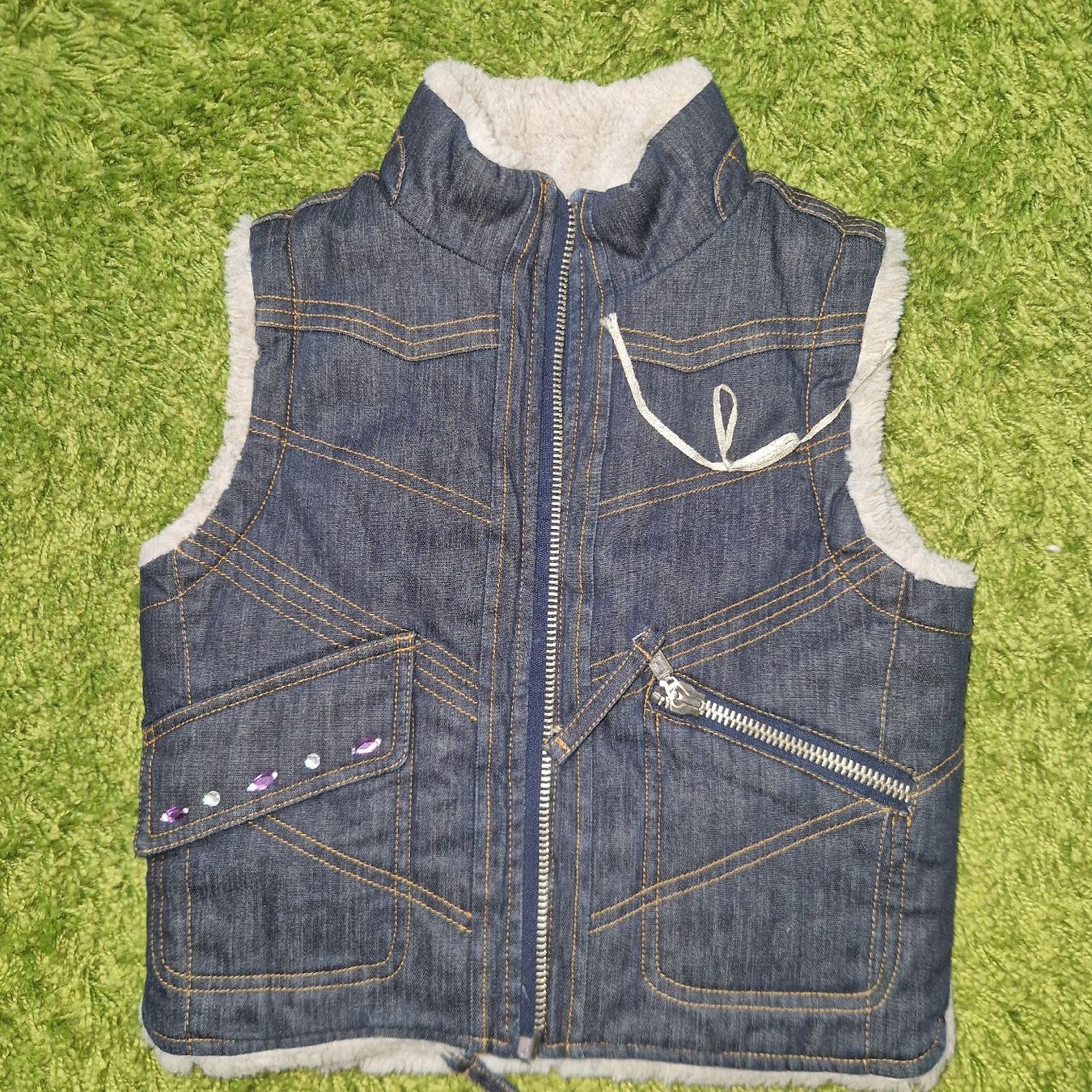 Altro abbigliamento per bambina: Warme Jeansweste mit Fellfutter/Winter! Gr 10J – Usato da Gwatt (Thun) venduto da Letzte-Chance-III 4