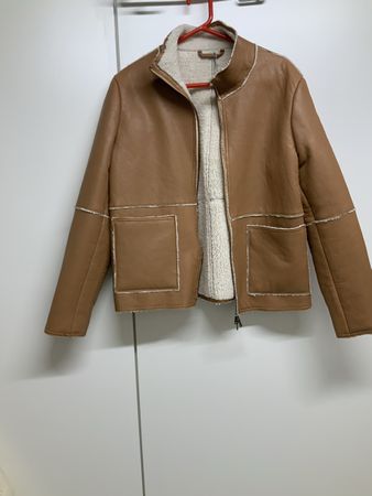 Lederjacke Ricano mit Fellfutter braun Grösse XL neu