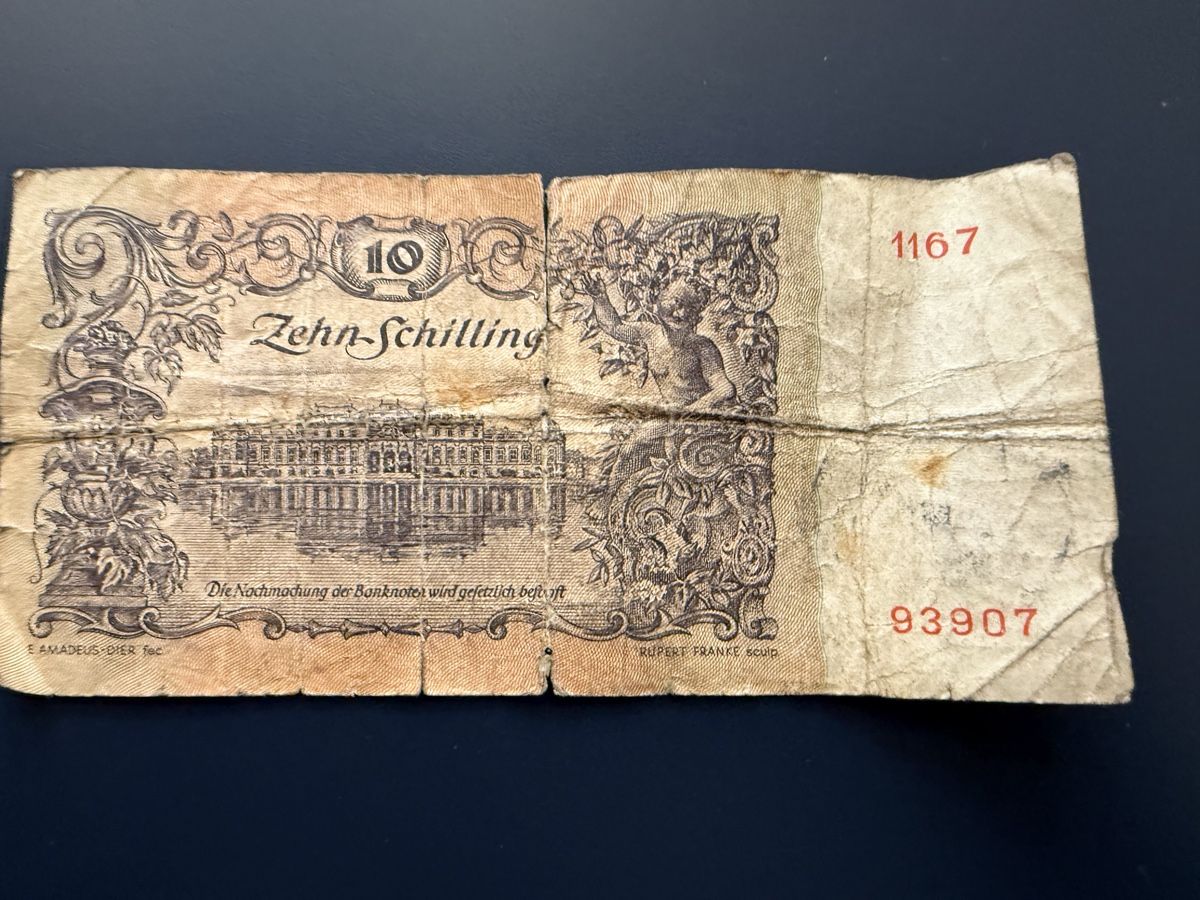 Banconote: 10 Schilling 1950 – Usato da Birmenstorf AG venduto da Pat_roll. 3