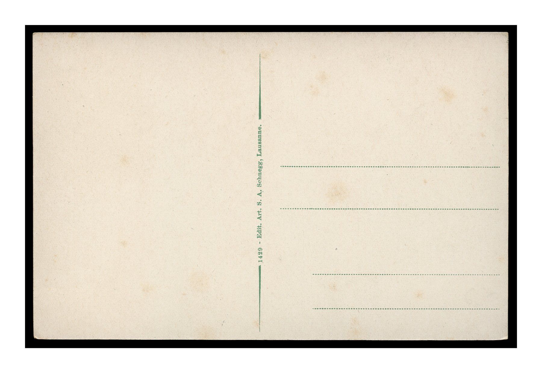 Cartes postales: GENÈVE - 1910 "Un coup de Bise" – D'occasion à Onex par gonsla01 1