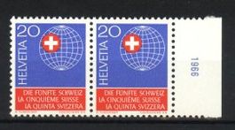 1966, Sondermarke Die Fünfte Schweiz **