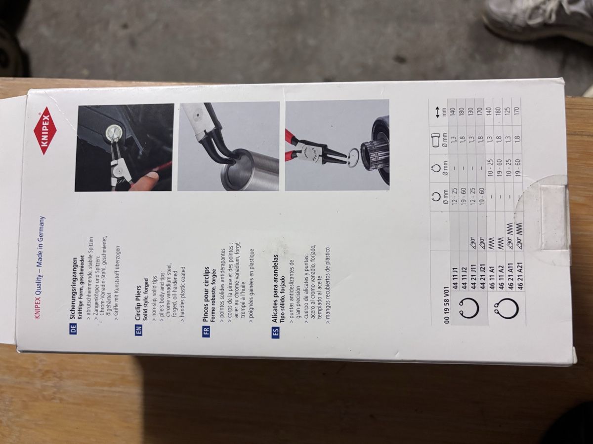 Knipex Tutti gli attrezzi: KNIPEX Circlip Pliers Set 4-piece new – Nuovo e nell'imballaggio originale da Lenzburg venduto da Genkidama 2