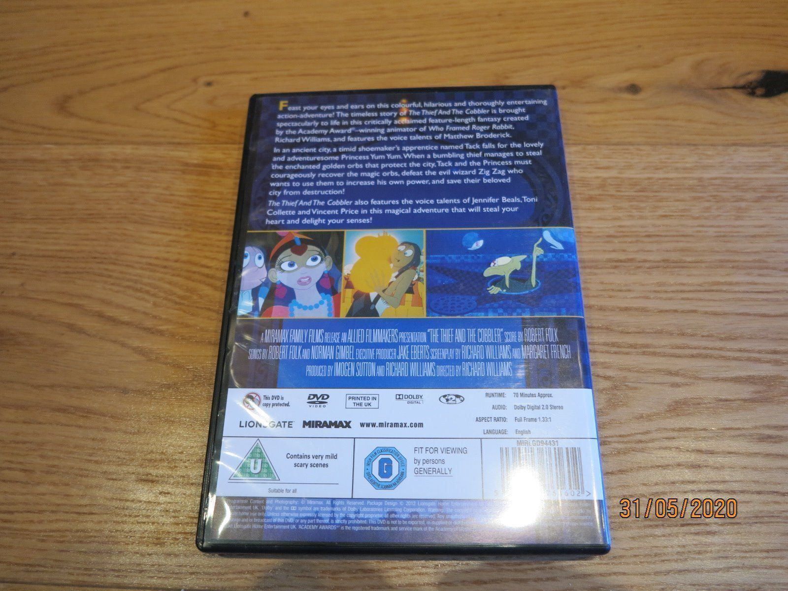 Alle DVDs: The Thief and the Cobbler – Gebraucht aus Bettmeralp von stermei 1