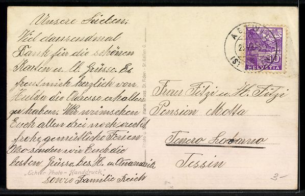 Cartoline postali: AK Abtwil /St. G., Kirche und Ort – Usato da Berlin venduto da bartko-reher 1