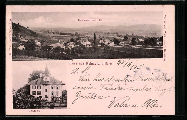 Cartes postales: Litho Kehrsatz bei Bern, Gesamtansicht,  – D'occasion à Berlin par bartko-reher