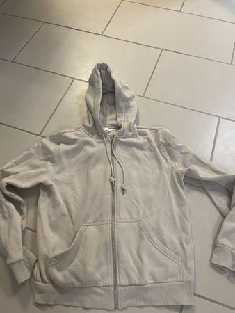 H&M Zipper Hoodie, Beige, Gr. S - Top für den Herbst!