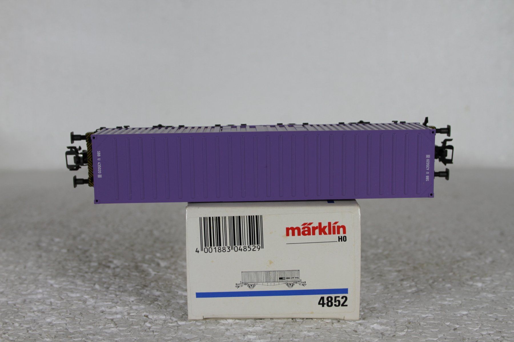 Märklin Modellini di ferrovie: Märklin 4852 SBB Containerwagen – Usato da Triesen venduto da gleis8 6