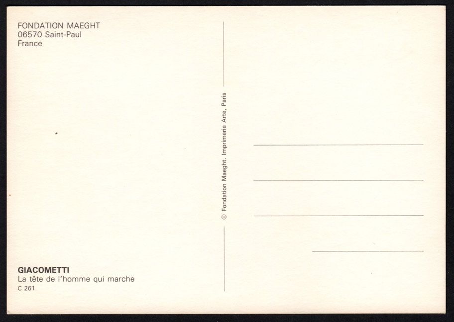 Alle Briefmarken: Maximumkarte Alberto Giacometti – Neu (gemäss Beschreibung) aus Dottikon von haeusibuh5 1