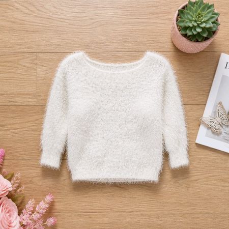 flauschiger leichter Pullover Gr. XS / S Zebra