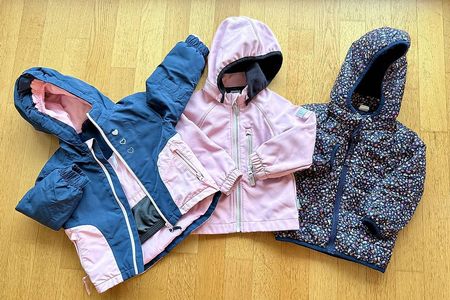 3er Set: Winterjacken für Mädchen, Grösse 86/92