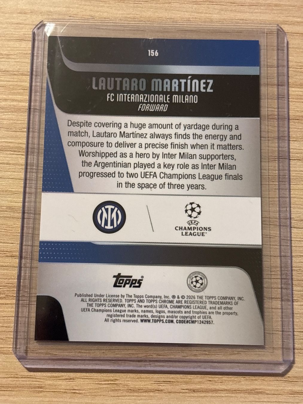 Topps Sammelbilder & Trading cards: Topps Chrome UCC 25/26 Lautaro Martinez /75 – Neu (gemäss Beschreibung) aus Zürich von BVBWINNER 1