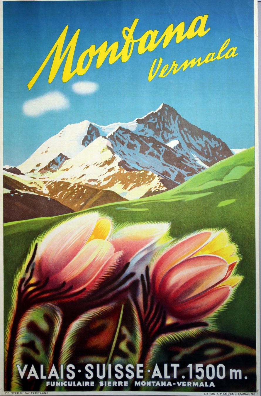 Foto & Immagini: Montana Vermala Valais  Original Plakat – Usato da Eggenwil venduto da Joyart