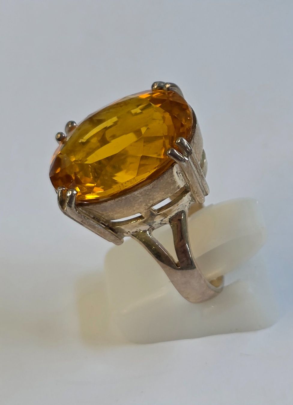 Ringe: Ring mit grossem gelbem Citrin Silber 925 – Neu (gemäss Beschreibung) aus Zürich von ben_mn5h 6