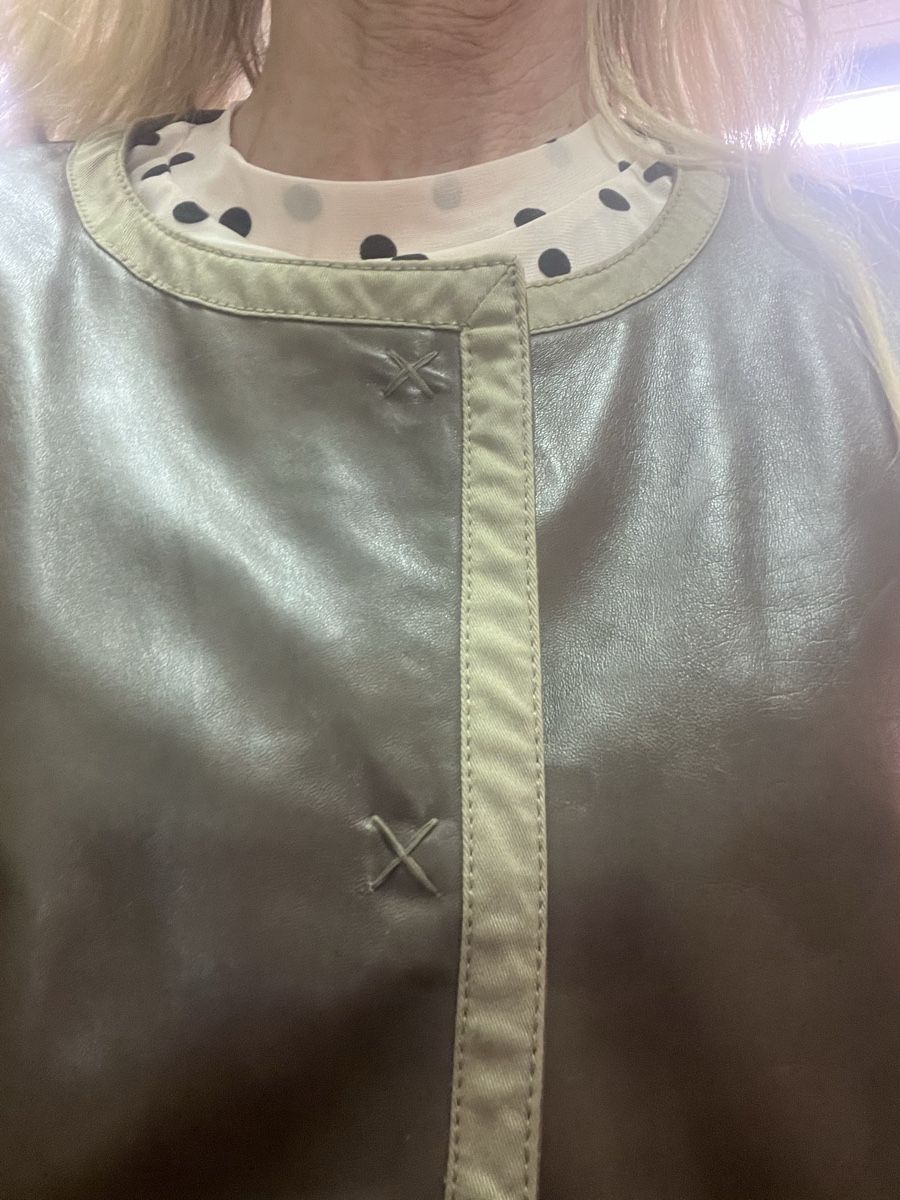 Max Mara Cappotti: MaxMara Weekend Ledermantel Gr36 oliv Zeitloser Chic! – Usato da Burgdorf venduto da puppennetz 4