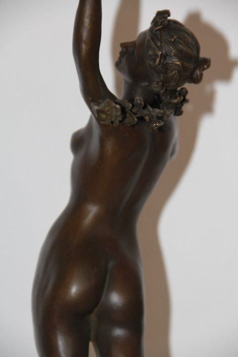 Sculture & Statue: Sculpture en bronze sur socle marbre . – Usato da Praz (Vully) venduto da pikuluka1 4