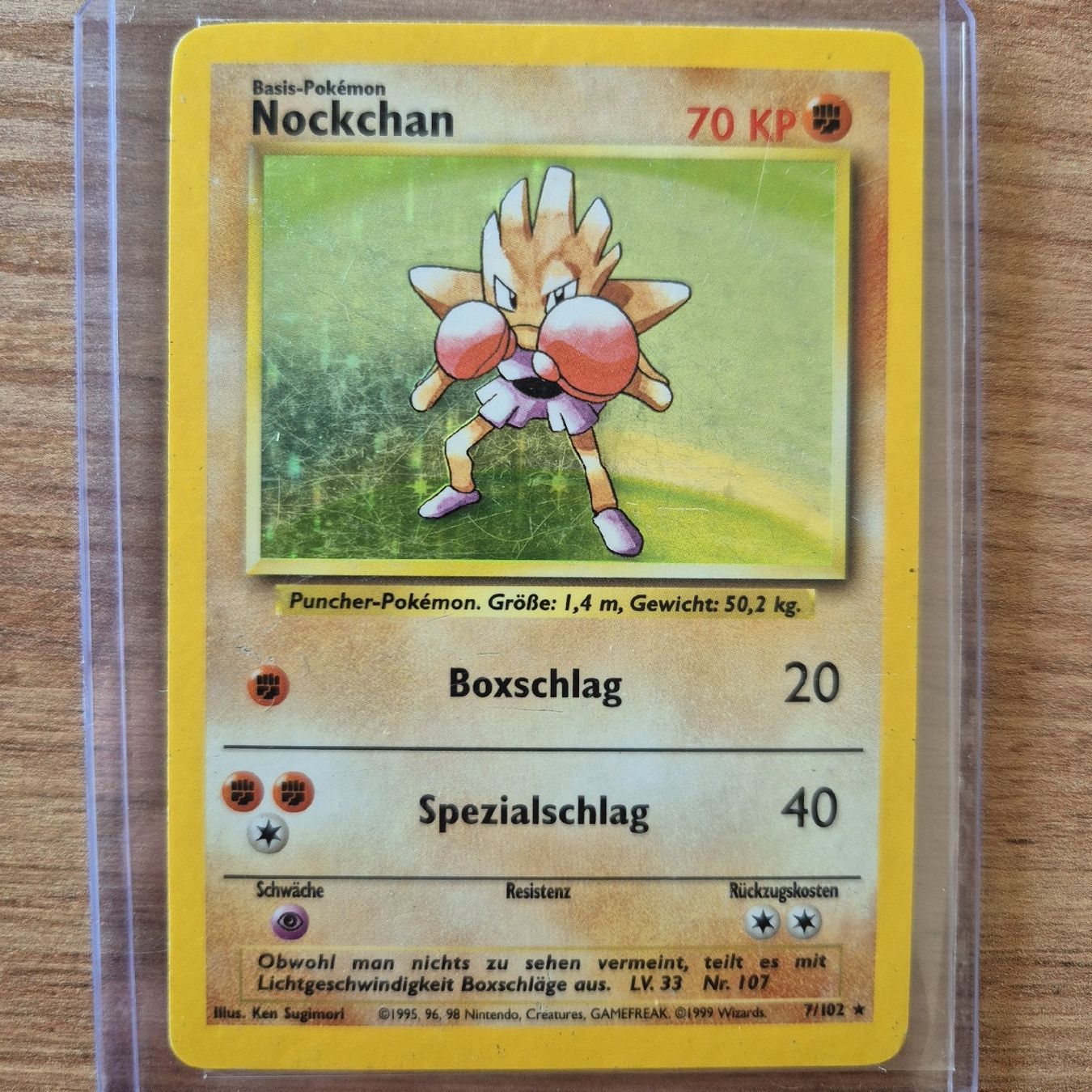 Pokémon Cartes à collectionner: Nockchan Holo DE base set holo Hitmonchan,  tygnon – D'occasion à Ursy par RetroBebar777