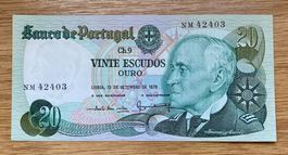 20 Escudos Portugal 1978!!! UNC!!!