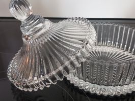 Glas Bonboniere / Neu/ Vintage