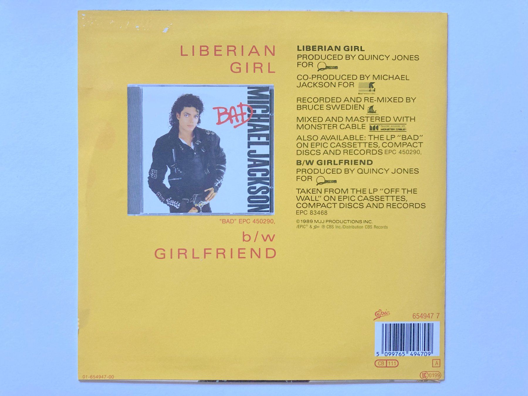Dischi in vinile: MICHAEL JACKSON - LIBERIAN GIRL – Usato da Bottens venduto da hotter-than-hell 1