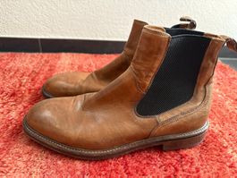 Chelsea Boots Herren Camerlengo Gr. 41 braun Leder Schuhe