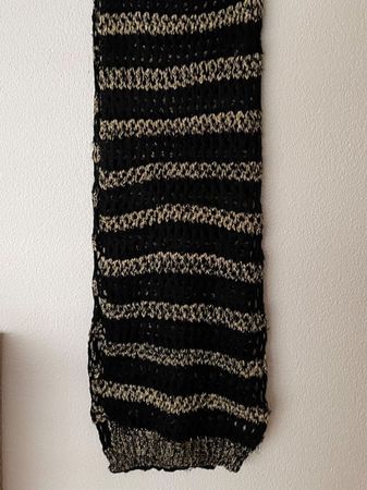 GUESS Schal 205x40cm/NP120CHF Acr+PE+Alu Schwarz
