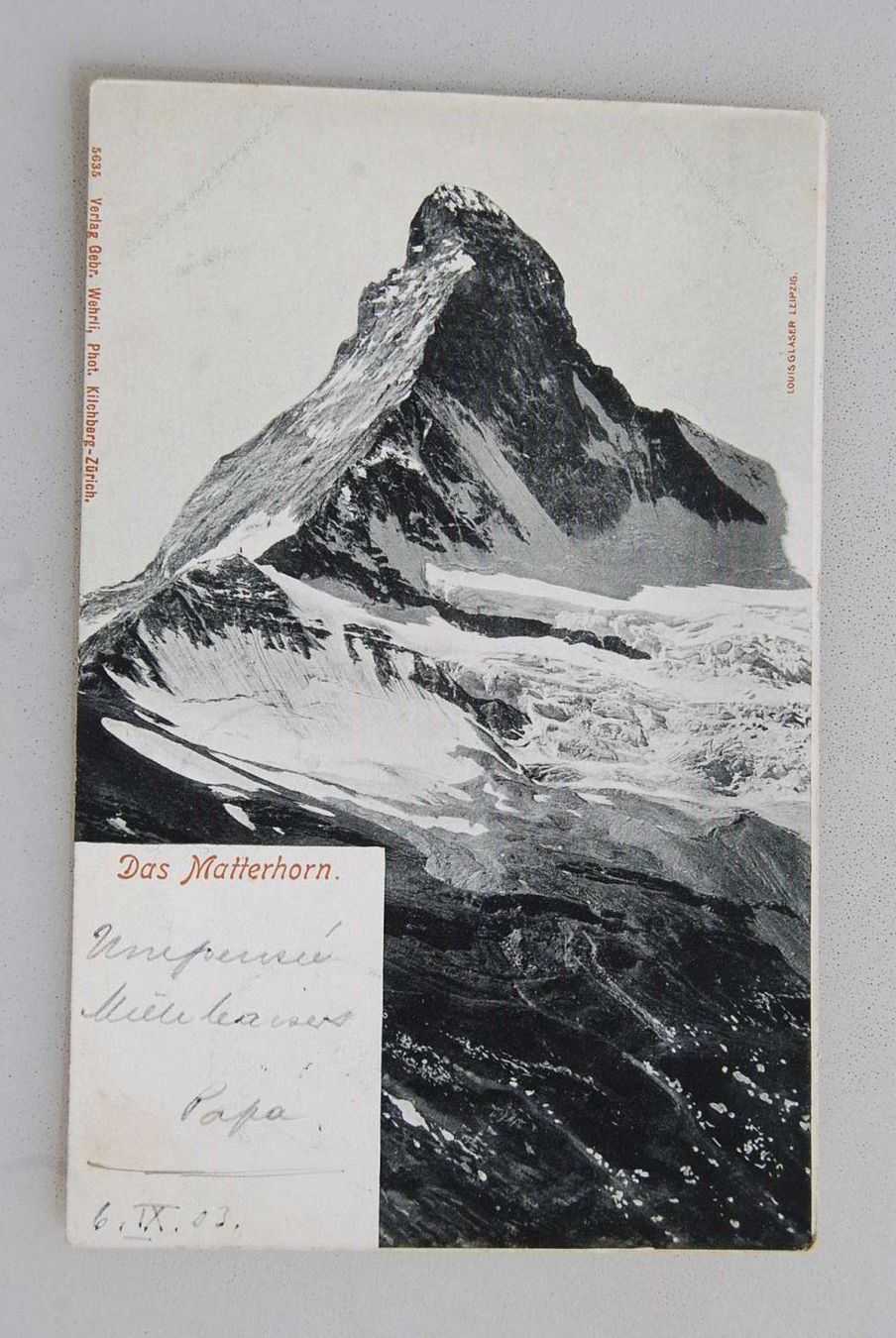 Cartoline postali: AK Das Matterhorn 1903 – Usato da Rüfenacht BE venduto da Toro06