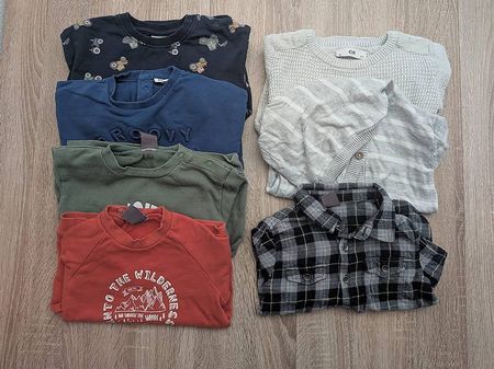 7-tlg. Herbst/Winter Oberteile-Paket für einen Junge, Gr. 92