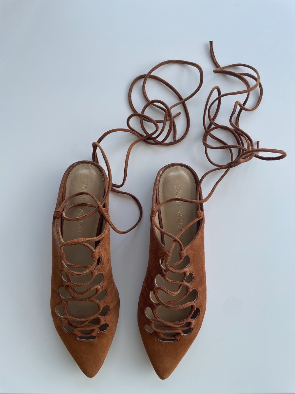 Stuart Weitzman Scarpe da donna: Spitze Schnürschuhe von Stuart Weitzman Gr. 38 – Nuovo (secondo la descrizione) da Olten venduto da hahnice99