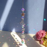 Windspiel Sonnenfänger Kristall Mond Deko Wicca Hänger