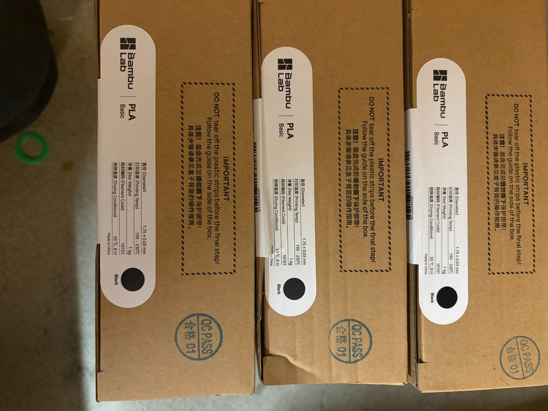 Bambu Lab Stampanti 3D: Bambulab PLA Basic Schwarz – Usato da Längenbühl venduto da AdiM30