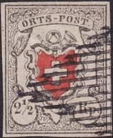 Orts-Post: 13I (Type 23) einwandfrei mit Attest, Kat: 2300.-