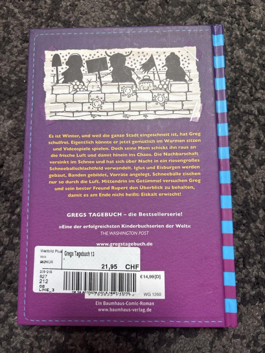 Bücher: Greggs Tagebuch 13 Eiskalt erwischt – Neu (gemäss Beschreibung) aus Leibstadt von Marinart6424 1