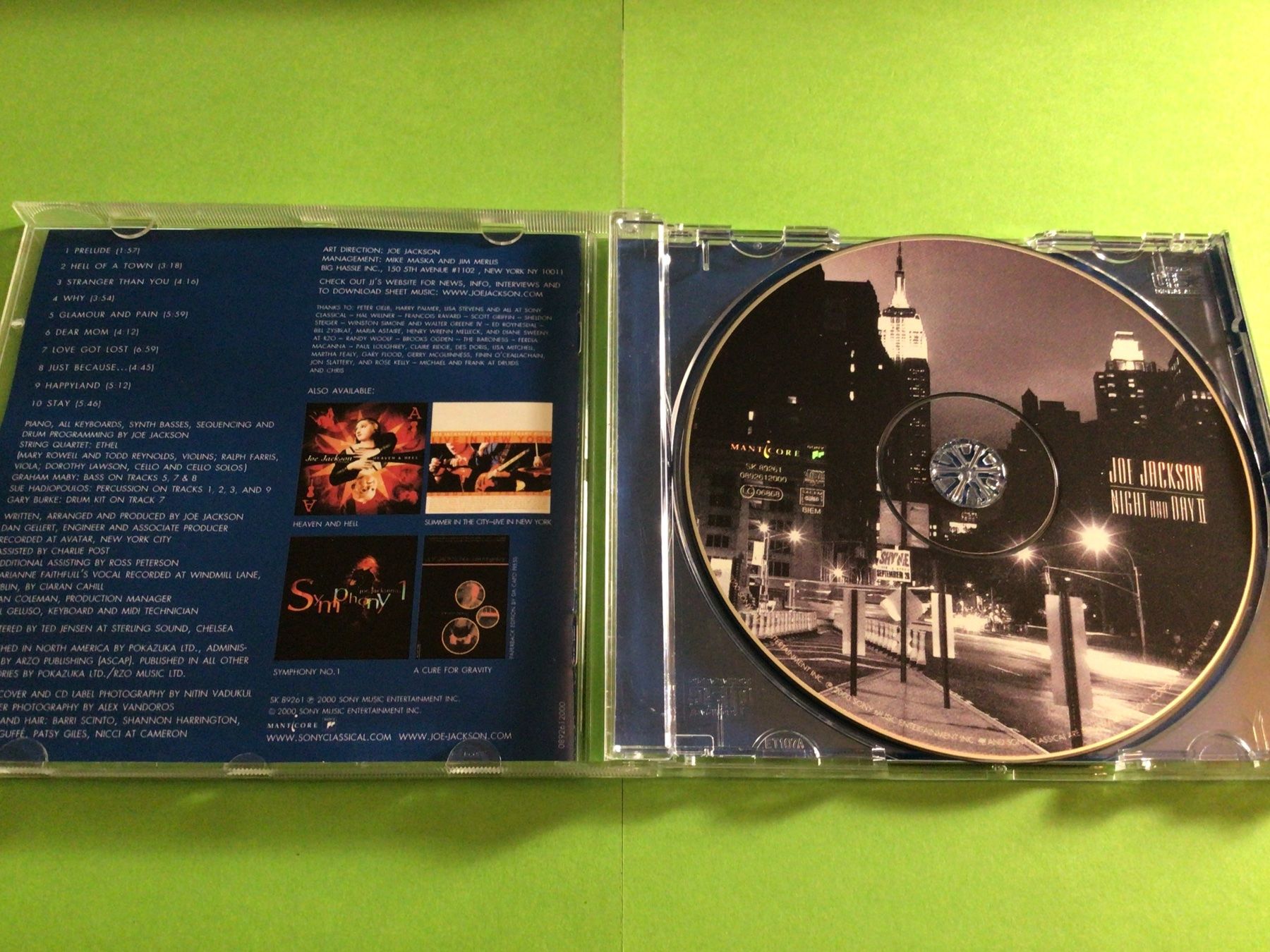 CD: JOE JACKSON, Night and Day 2, CD, 2000 – Usato da Steinach venduto da Quarkie 1